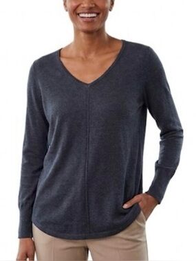 Nic+Zoe New Women’s Lightweight Sweater. Blue Small. Elevated. Minimalist